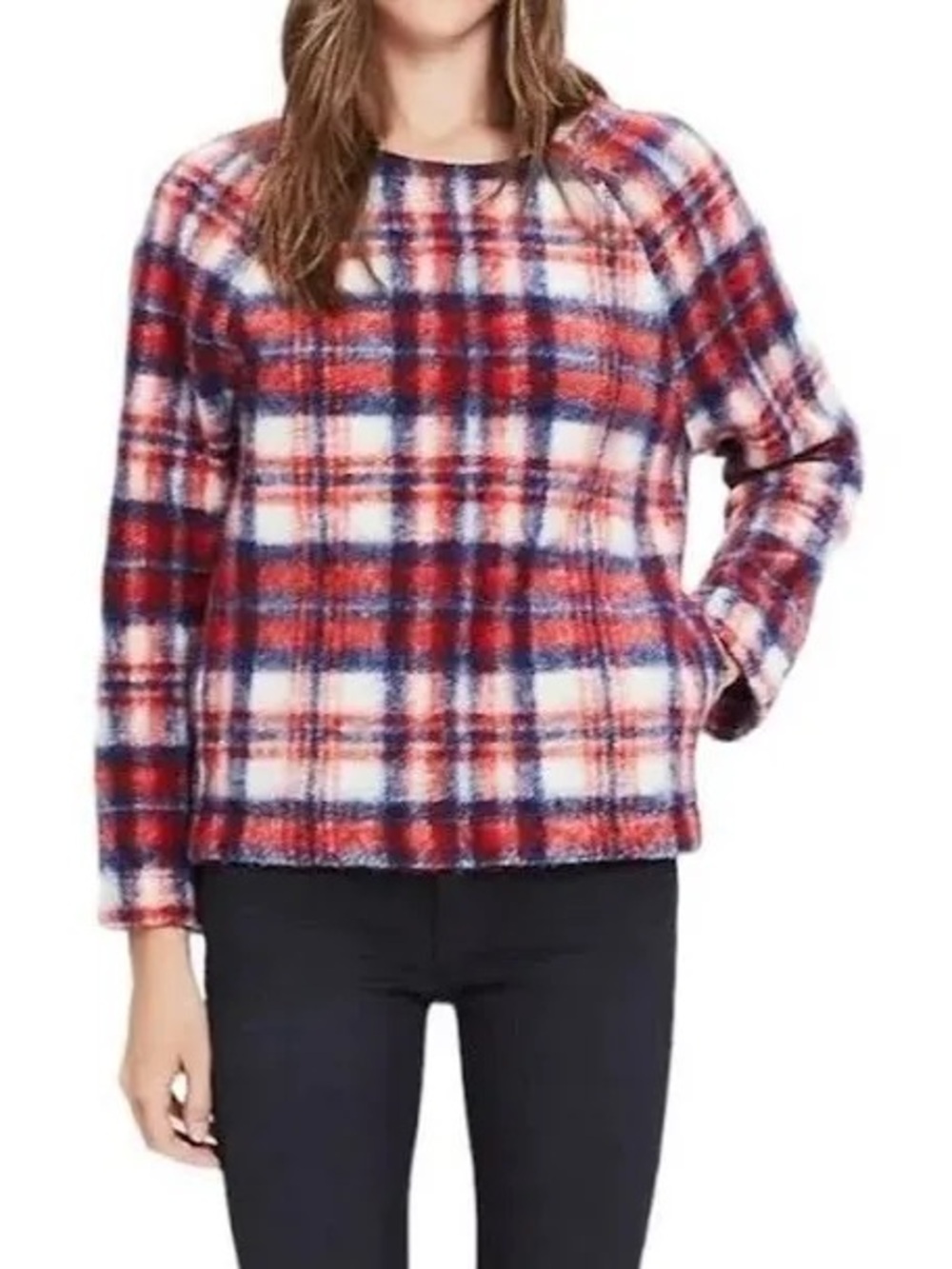 Madewell Plaid Pocket sweater